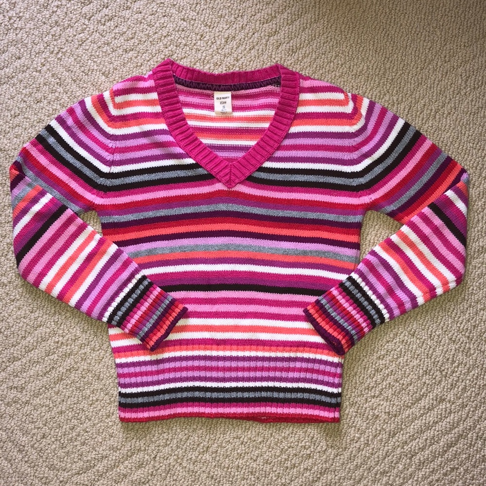 Old Navy Multicolor Knit Sweater Small 6-7